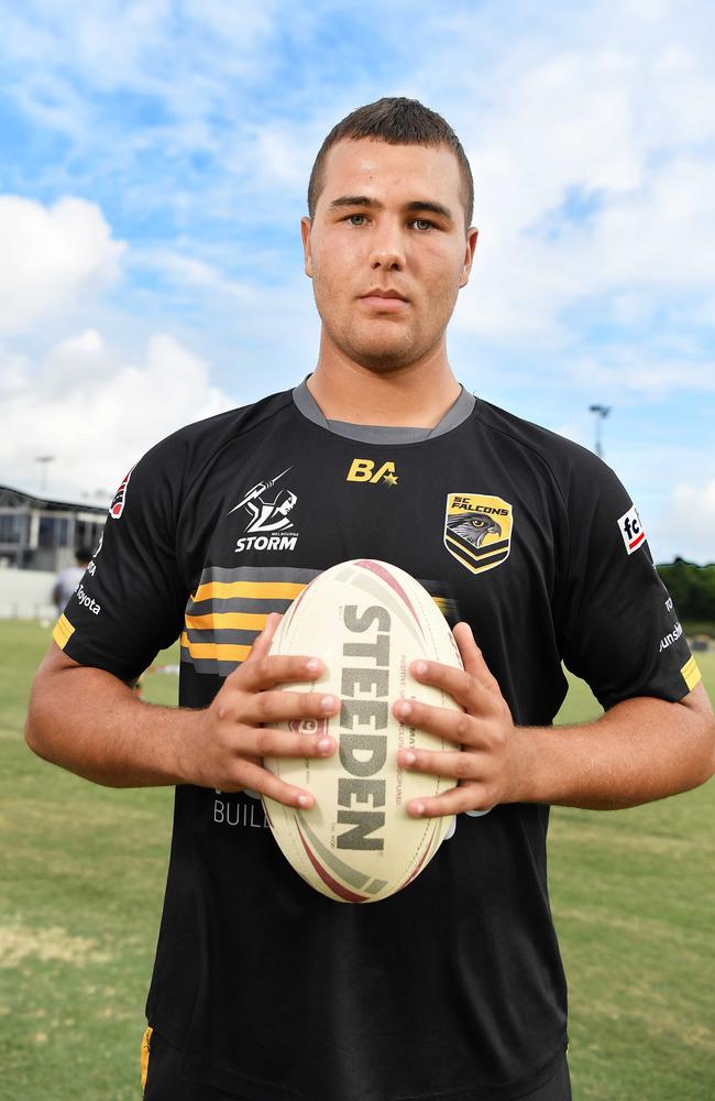 Sunshine Coast Falcons Mal Meninga talent Tyson Knight. Picture: Patrick Woods.