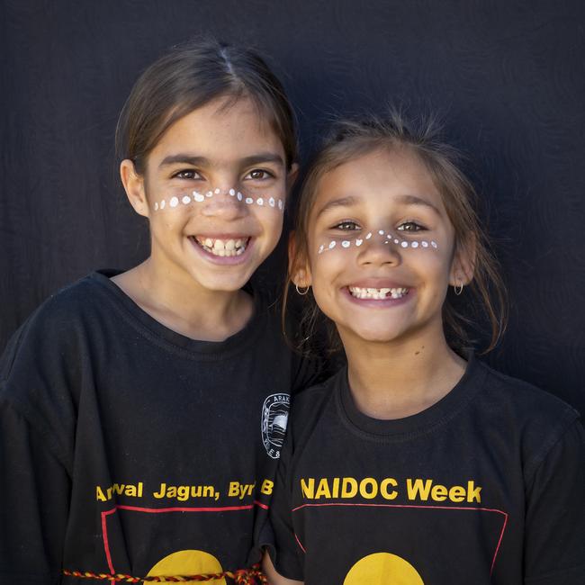 Melody and Taylia at NAIDOC celebrations in Byron Bay, 2019.