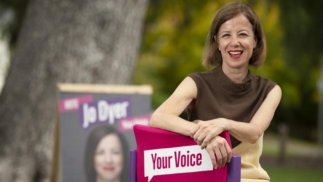 Independent Boothby candidate Jo Dyer. Picture: Naomi Jellicoe