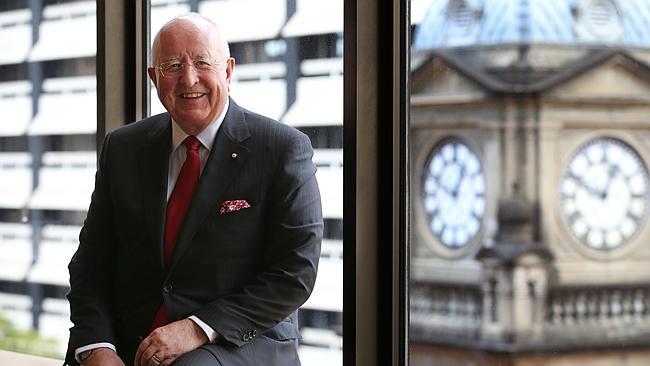 Departing Rio Tinto managing director Sam Walsh in Brisbane yesterday. Picture: Lyndon Mechielsen.