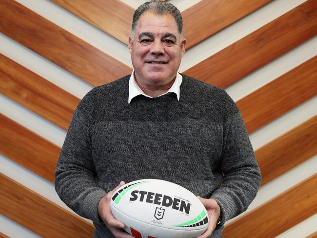 SYDNEY, AUSTRALIA - JUNE 06:  Newly announced Perth Bears head coach Mal Meninga poses during a NRL media opportunity at Rugby League Central on June 06, 2025 in Sydney, Australia.  (Photo by Matt King/Getty Images)