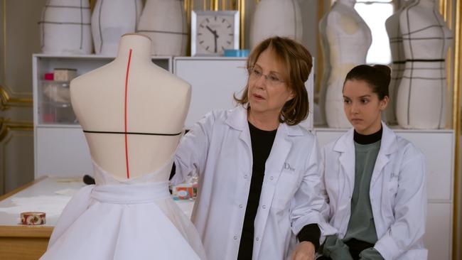 Nathalie Baye and Lyna Khoudri in a scene from Haute Couture, set in the French fashion industry. Picture: Roger Do Minh