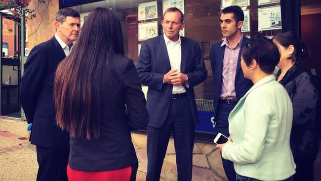 Tony Abbott and Kevin Andrews in Victoria. Picture: Facebook