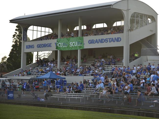 The Grandstand at Newtown Jets and Canterbury Bulldogs match at Henson Park, in the  last game of the regular season.