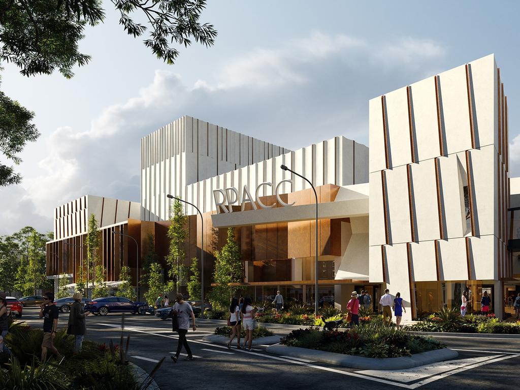 Concept designs for the new Rockhampton Convention Centre on the Pilbeam Theatre site. Photo: Conrad Gargett