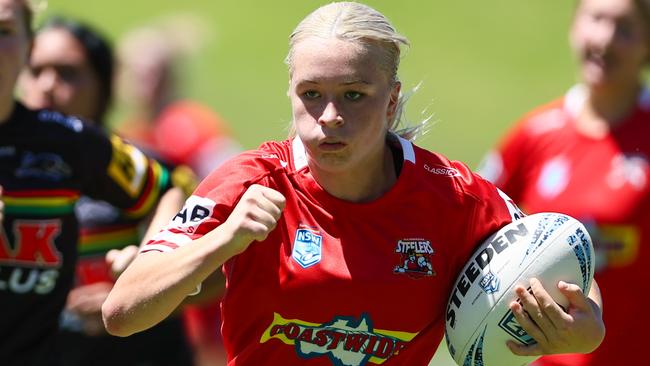 Ella Koster of the Illawarra Steelers Tarsha Gale Cup side. Photo: Denis Ivaneza