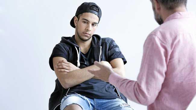 Teenager deep in thought during a therapy session. Picture: Contributed