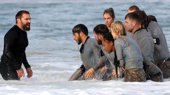 Ant Middleton putting celebrities through their paces on SAS Australia