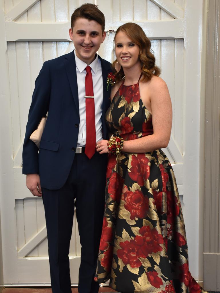 Lincoln Hay and Harriet Curtain at the Assumption College formal.