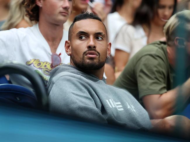 Fans could be locked out of the Kyrgios-Thiem match if it runs late. Picture: Michael Klein