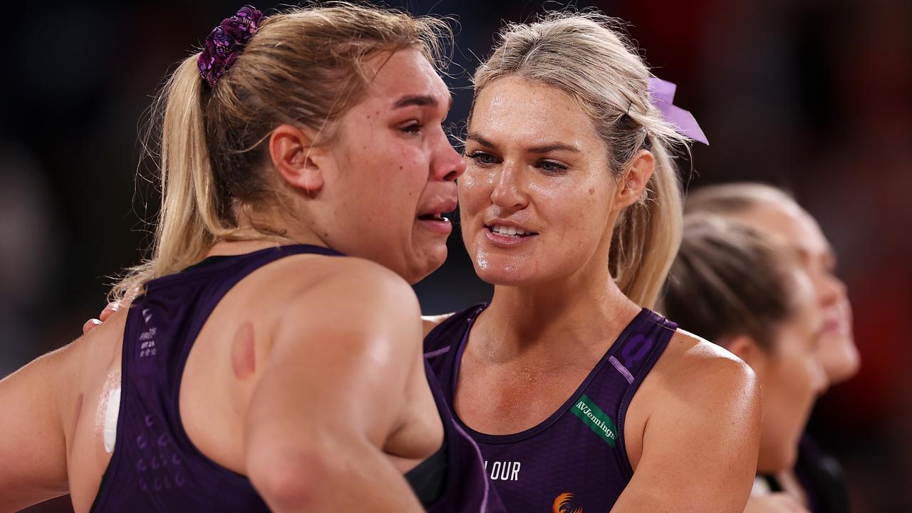 The Firebirds were heartbroken after they missed out on finals. (Photo by Mark Kolbe/Getty Images)