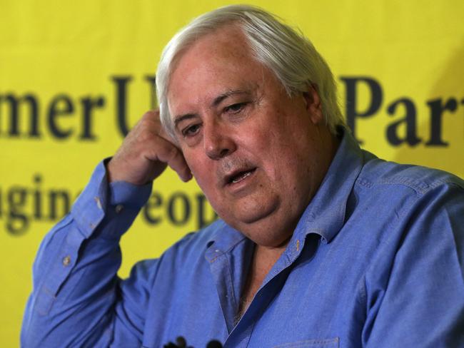 Unrepentant: Palmer United Party federal leader and Member for Fairfax, Clive Palmer.