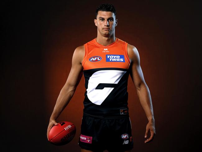 Portrait of GWS Giants player Finn Callaghan at the Giants team photo and content day on February 11, 2025. Photo by Phil Hillyard (Image Supplied for Editorial Use only - **NO ON SALES** - Â©Phil Hillyard )