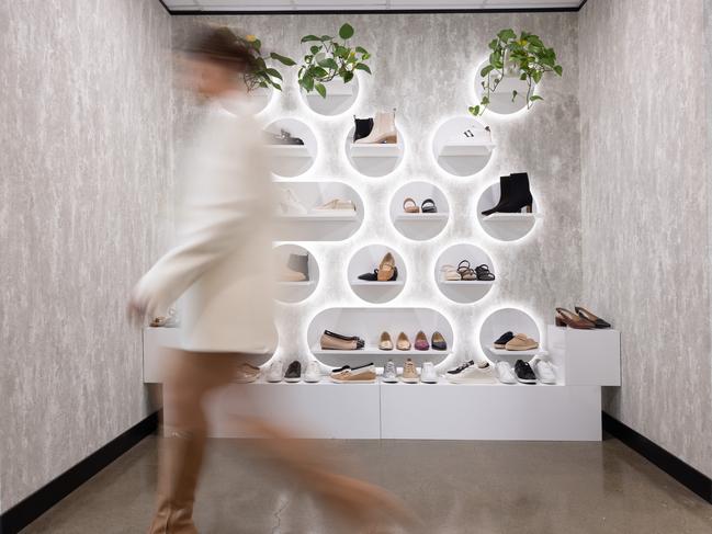 The company now produces 450,000 pairs of shoes a year, has eight Australian stores, countless local stockists and sells to 52 countries across the world. Picture: David Kelly