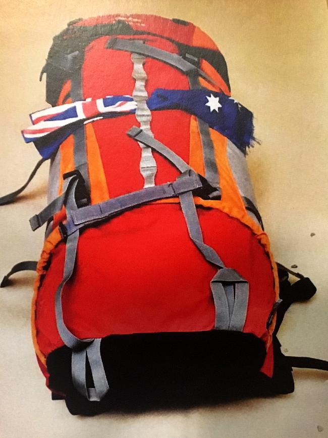 A backpack belonging to one of the alleged victims, tendered as evidence.