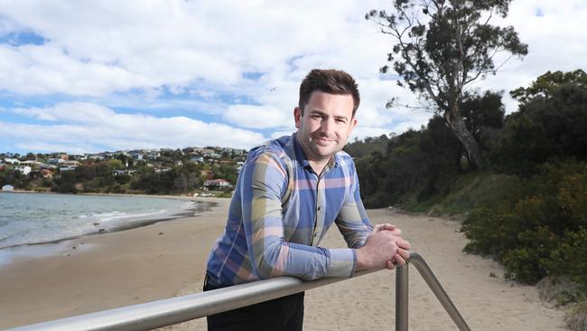 Kingborough Council Mayor Dean Winter at Blackmans Bay. Picture: LUKE BOWDEN