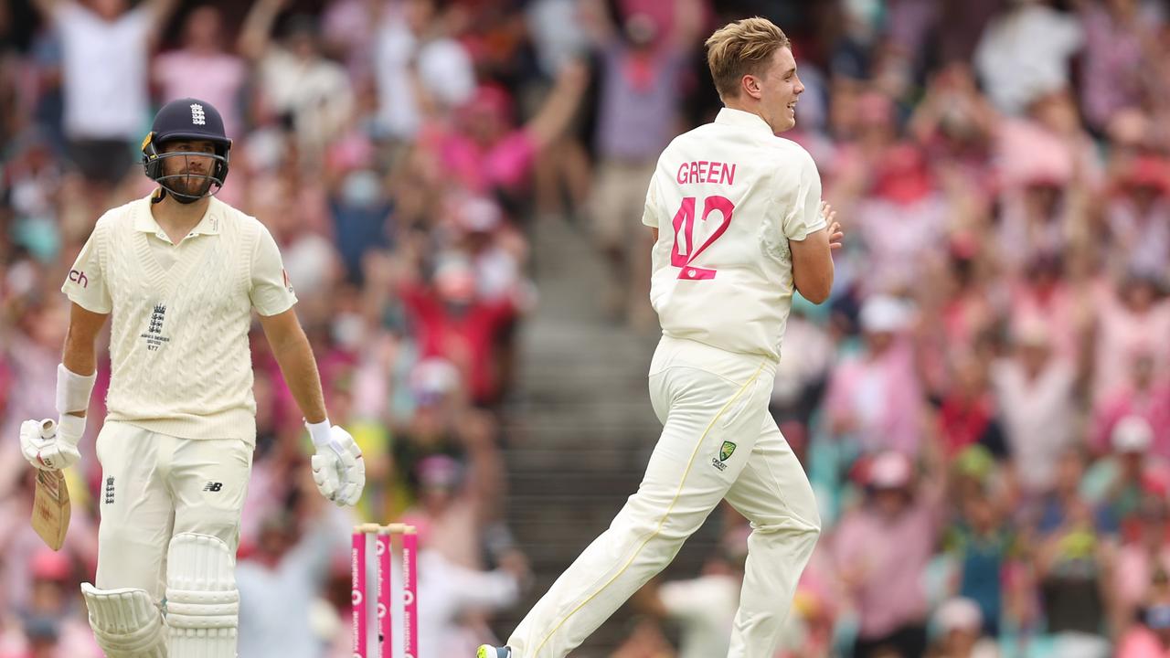 Green knocked over Dawid Malan cheaply on day three at the SCG.