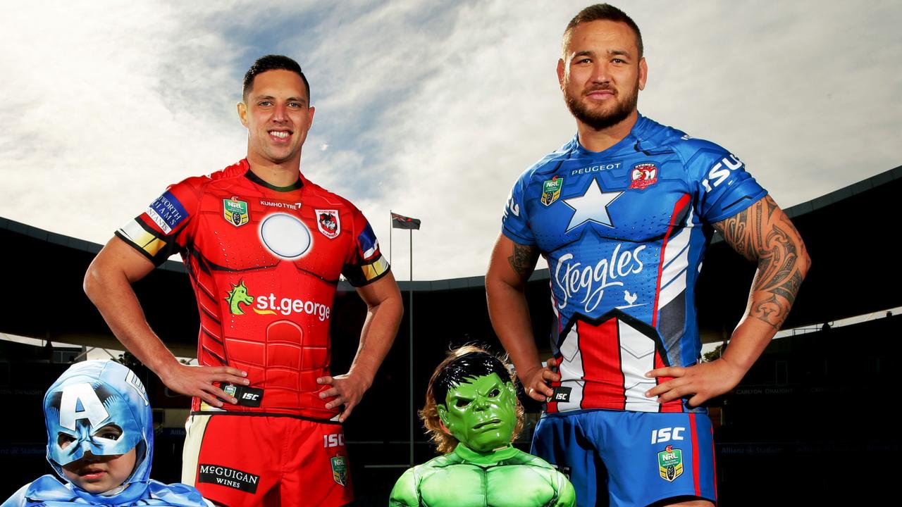 Sydney Roosters to don Captain America jerseys when they take on 'Ironman'  Dragons in superhero Round 21