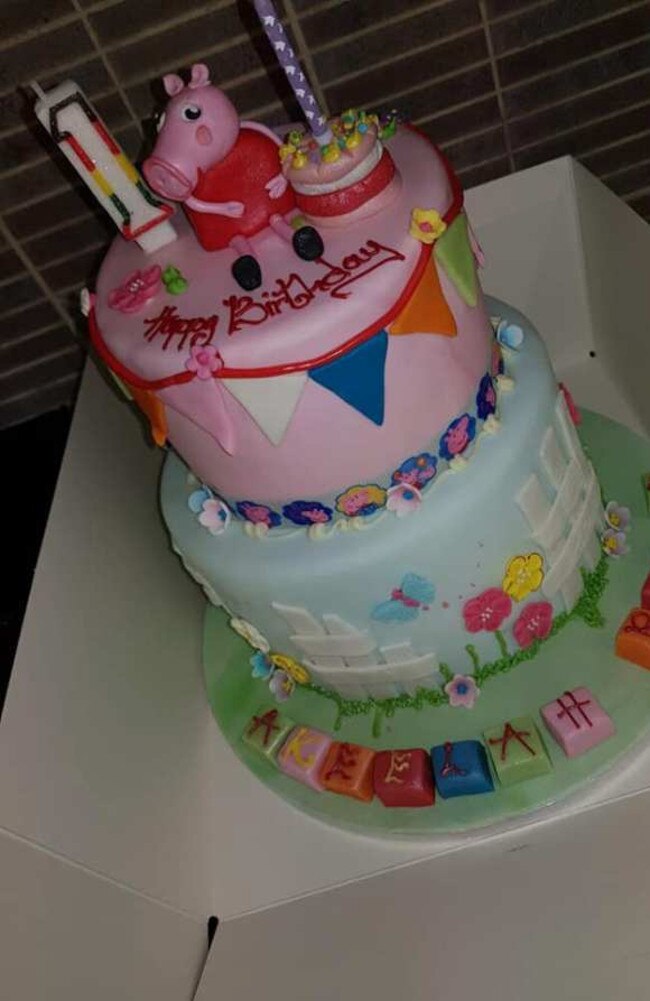 A heartbroken dad purchased a stranger's birthday cake for their daughter to honour what would have been his child's first birthday. Picture: Facebook