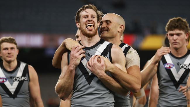 Tom Jonas doesn’t care what jumper he wears in the Showdown. Picture: Daniel Pockett/Getty Images