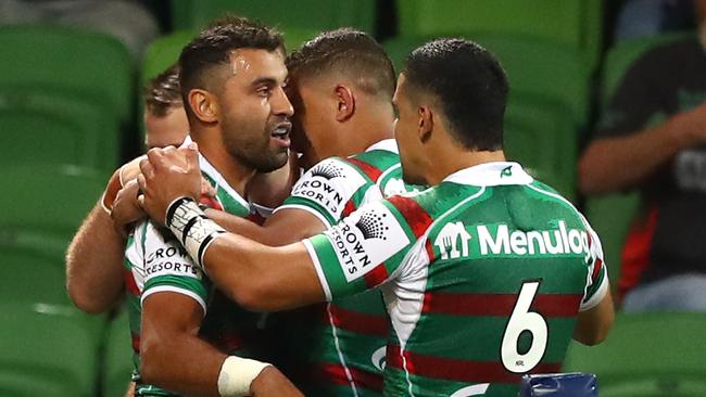 Alex Johnston is a fan favourite and popular member of the Rabbitohs team. Picture: Robert Cianflone/Getty Images