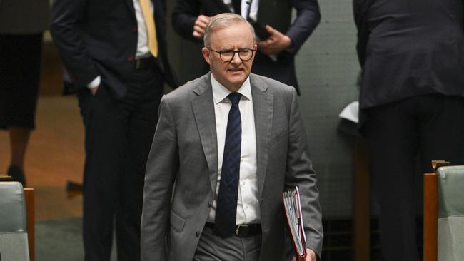 Prime Minister Anthony Albanese during Question Time at Parliament House in Canberra. Picture: NCA NewsWire / Martin Ollman