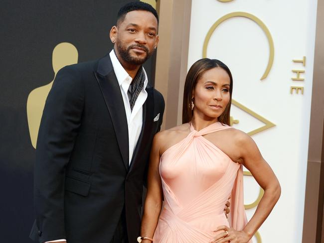 Winners ... Will and Jada Pinkett Smith have been criticised for protesting about an award and not the wage inequality in Hollywood. Picture: Jordan Strauss/Invision/AP