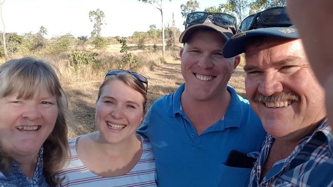 John Hitchens jnr, better known as JJ (second from the right) is currently in the spinal ward of the Princess Alexander Hospital following a motorbike accident that left him paralysed. His mother Carrie, sister Hannah and father John (right) have been unable to see him.