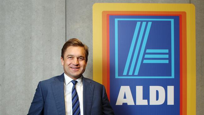 Aldi Australia CEO Tom Daunt has been appointed the global boss of German discount supermarket Aldi Sud, making him in charge of one of the biggest supermarket chains in the world. Picture: Hollie Adams/The Australian