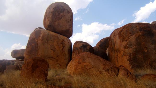 The Devils Marbles are a spectacular sight.