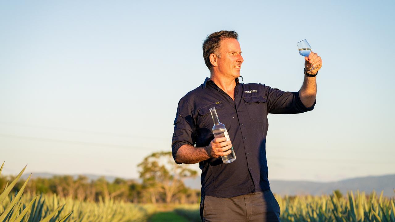 CEO Trent Fraser with his Act of Treason agave spirit.