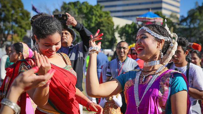 Festival-goers were treated to a feast afterwards. Picture: Carmela Roche