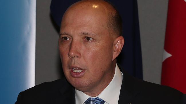 Home Affairs Minister Peter Dutton. Picture: Glenn Hampson