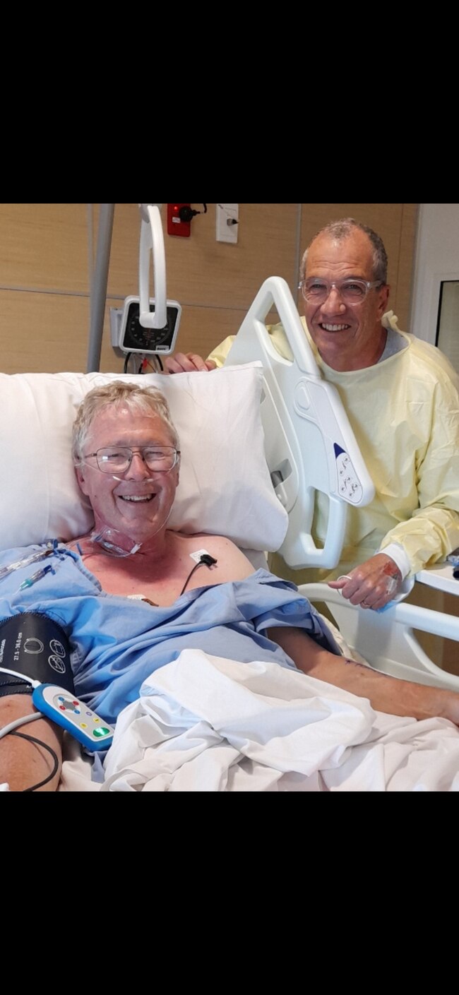 Mark Rogers decided to donate his kidney to his best friend of 12 years, Ian Padget in February of this year. Picture: Supplied