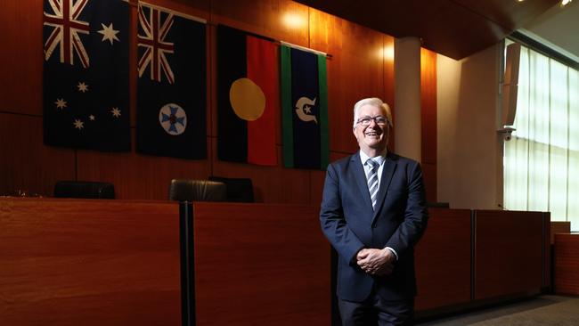 Cairns Regional Council acting mayor Terry James has been voted in as Cairns Mayor by 5 votes to 4 in an ordinary council meeting, after former Cairns Mayor Bob Manning stood down from the position. Picture: Brendan Radke