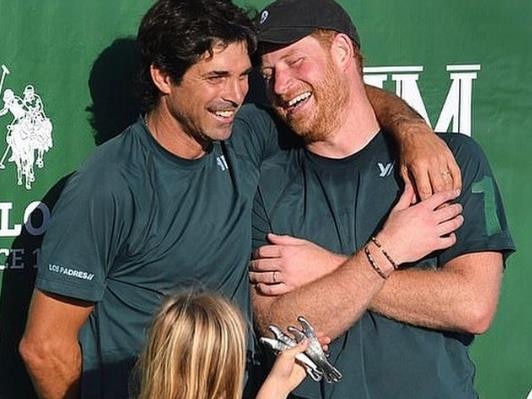 Nacho Figueras posted a happy snap of himself and Prince Harry for the royal's 40th birthday. Picture: Instagram/nachofigueras