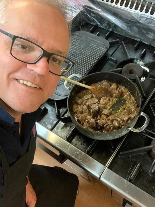 The former prime minister tried cooking to help improve his mental health.