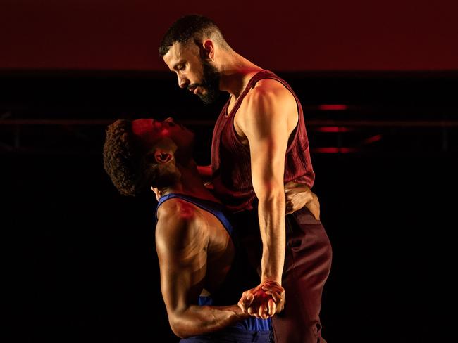 David Adrian Freeland Jr and Mario Gonzales in Romeo ands Juliet. Picture Daniel Boud