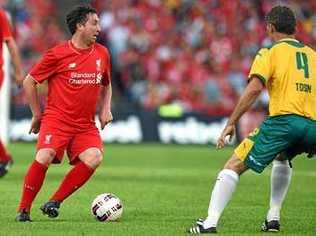 Fowler against the Australian Legends team in 2016 at ANZ Stadium. Picture: Dan Himbrechts - 260719FOWLER