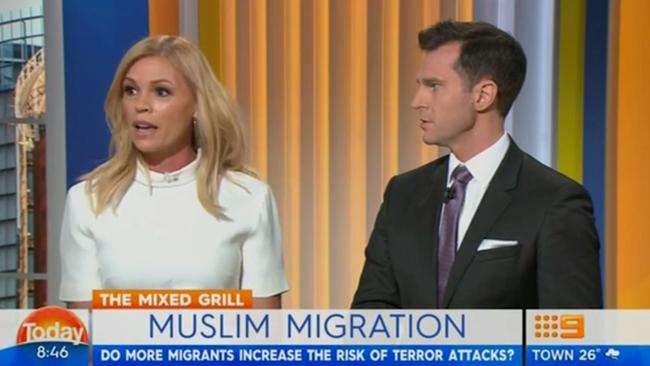 Sonia Kruger (left) and David Campbell. Photo: Channel 9