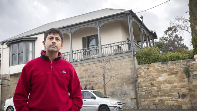 Dr Amin Sadruddin who is concerned about rising land tax at Hobart. Picture: Chris Kidd