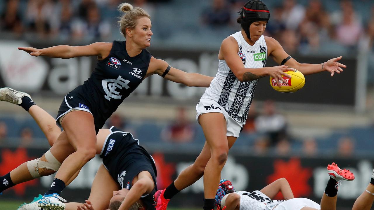 Pies like Brittany Bonnici have led the Blues to the footy in almost every instance. Picture: AFL Photos/Getty Images