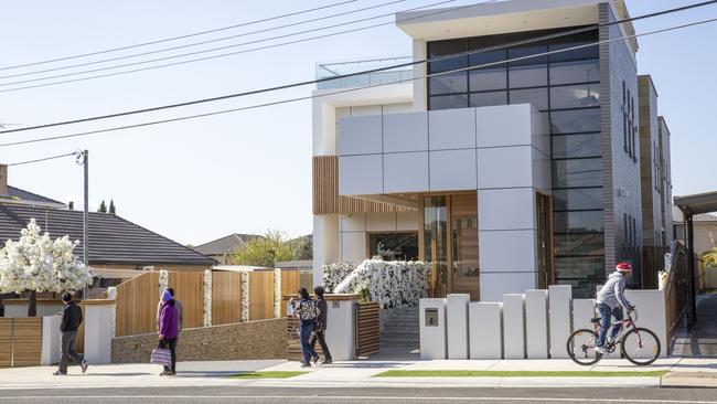 Auburn’s suspended deputy mayor Salim Mehajer’s mansion stands out from the street.