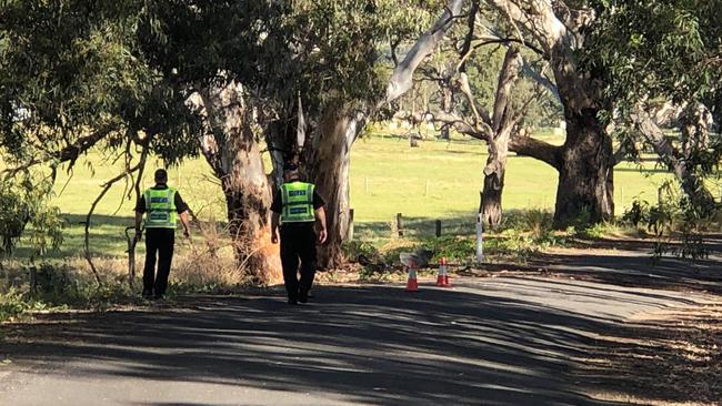 A driver has been seriously injured after crashing into a tree at Hindmarsh Valley. Picture: Ben Harvy