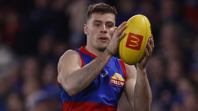 Josh Dunkley is weighing up his future. Picture: Darrian Traynor/Getty Images