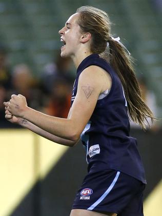 Isabel Huntington in action for Vic Metro. Picture: George Salpigtidis