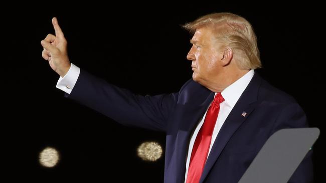 Donald Trump at a rally in Londonderry, New Hampshire, over the weekend. Picture: Getty Images