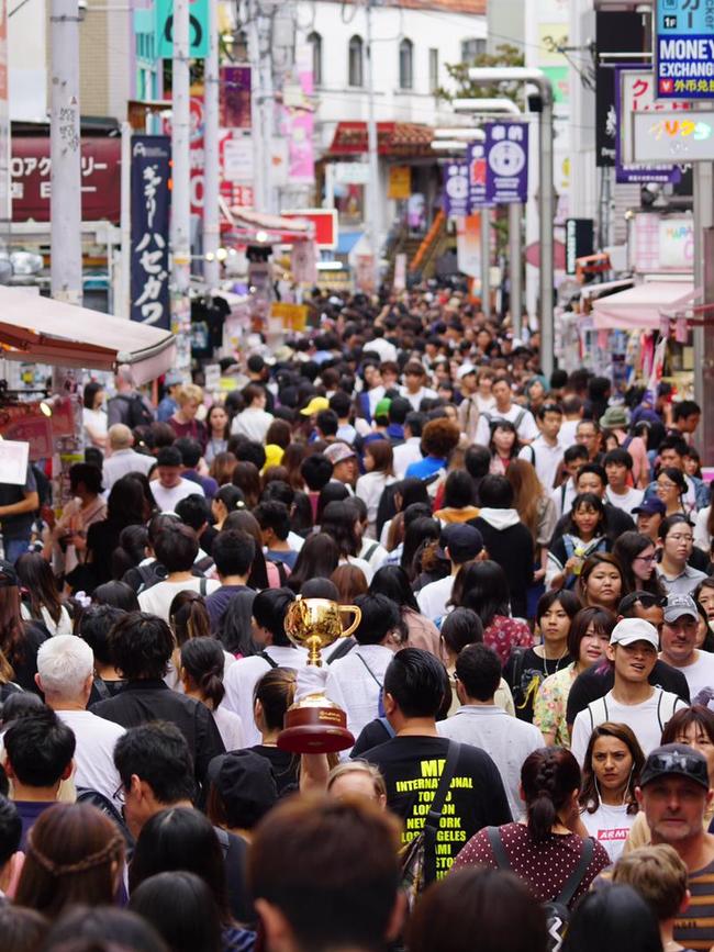 The Melbourne Cup in Shinjuku, in the heart of Tokyo. Picture: Nicolas Datiche