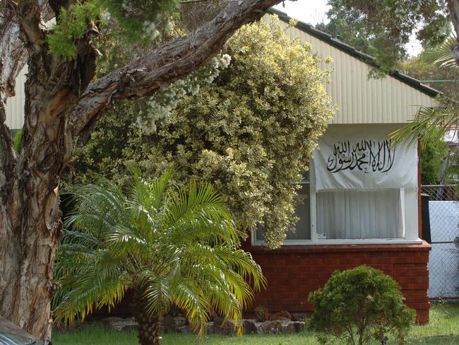 Terror suspect Khaled Sharrouf’s Sydney house. Picture: Chris Pavlich