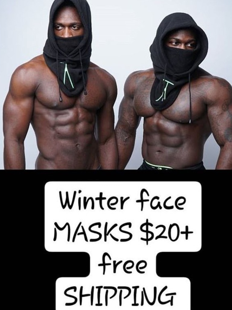 Police seized black ski masks from the men’s home. Picture: Supplied